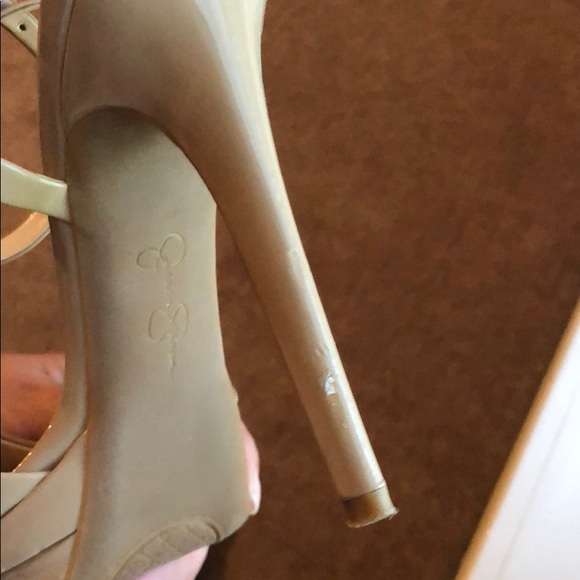 Nude Jessica Simpson platform heels - Picture 7 of 8